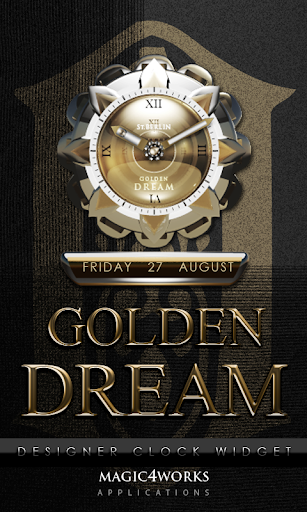 Golden Dream Clock Widget