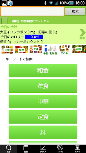 フードサーチ 食事の糖質2014春