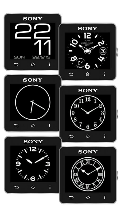 watch faces sony smartwatch 2