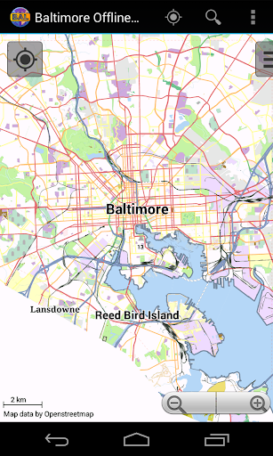 Baltimore Offline City Map