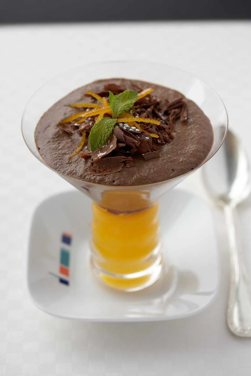 Bistro5_chocolate_mousse - A silky smooth orange chocolate mousse is one of the perennial favorites at Celebrity Cruises's Bistro on Five.
