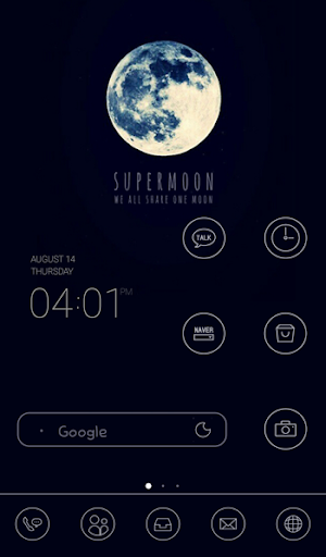 super moon 도돌런처 테마