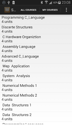 Student Schedule