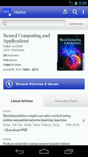 Neural Computing Applications