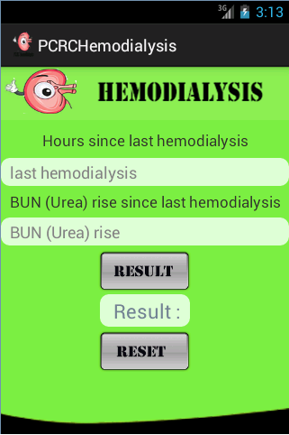 PCRC Hemodialysis