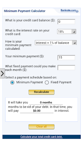 【免費商業App】Minimum Payment Calculator app-APP點子