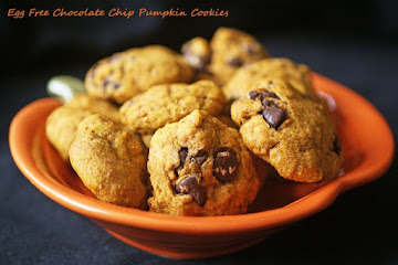 Eggless Chocolate Chip Cookies with Pumpkin Recipe