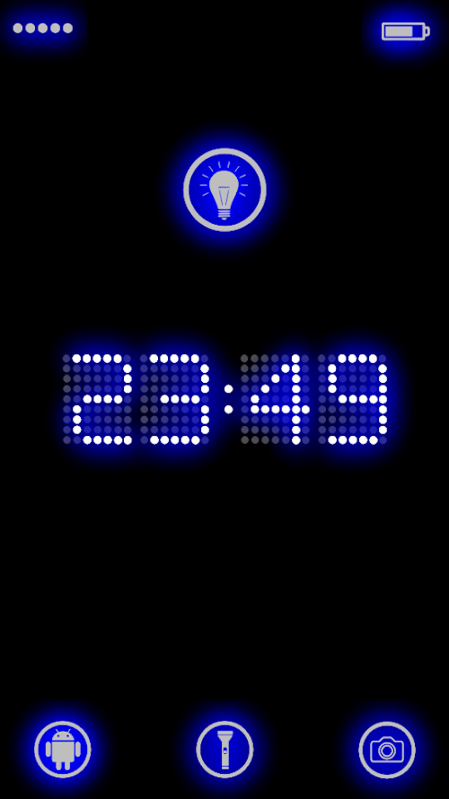 Android application LED flashlight screenshort
