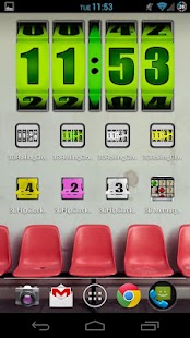 Free Download 3D Rolling Clock GREEN APK