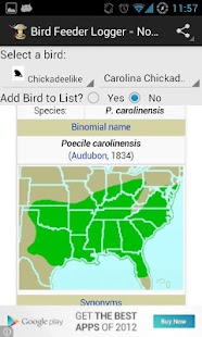 Download Bird Feeder Logger-N. America APK for Android