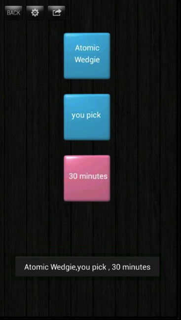 Wedgie Dare Dice Screen 2