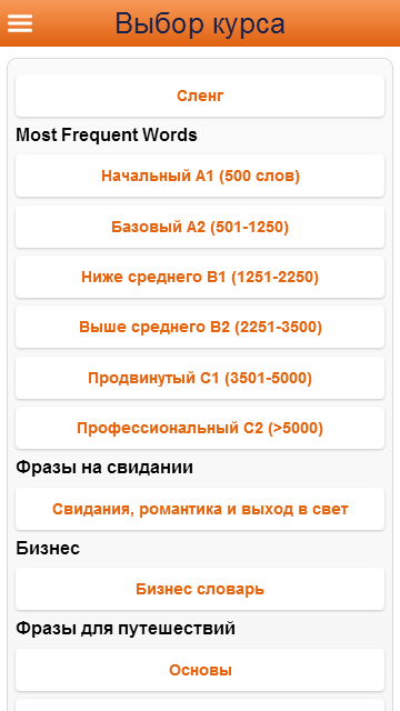 Словарь наиболее употребительных слов английского языка