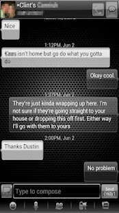 GoSMS Pro Theme Gunmetal Glass(圖1)-速報App