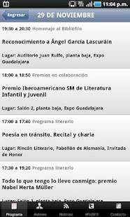 Programa de la FIL Screenshots 1