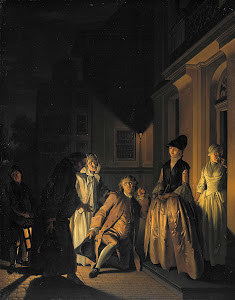 RIJKS: Jacobus Buys: Scene from the Play 'Lubbert Lubbertse of de geadelde boer' by M. van Breda 1761