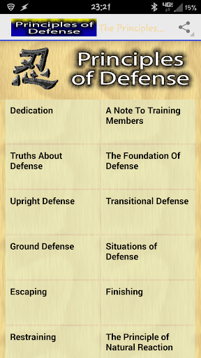 The Principles of Defense