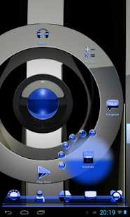 Free Download NEXT LAUNCHER THEME Blue Metal APK for PC
