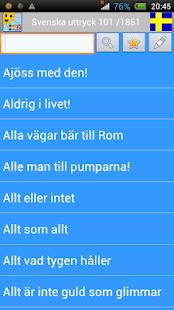 Swedish-English idioms Test Screenshots 0