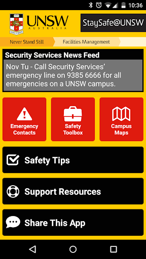 StaySafe UNSW