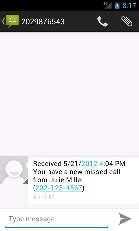 Missed Call Messenger Pro Screen 1