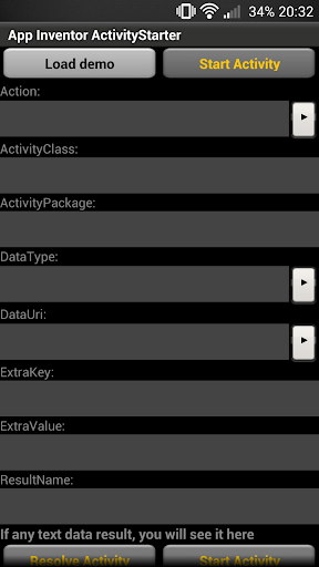 App Inventor ActivityStarter