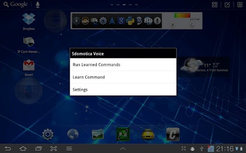 Android application Sdomotica Voice screenshot