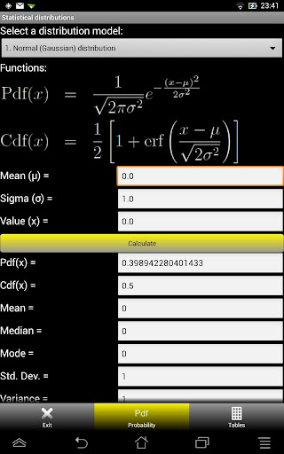 【免費教育App】Statistical distributions-APP點子