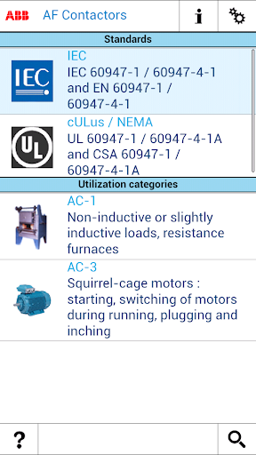 AF Contactors Selection Tool