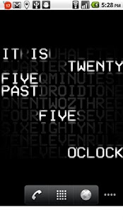 Free Word Clock Live Wallpaper APK