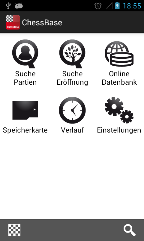 Android application ChessBase Online screenshort