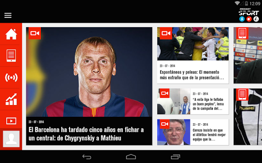 Mediaset Sport Tablet