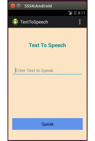 Text to Speech Convertor