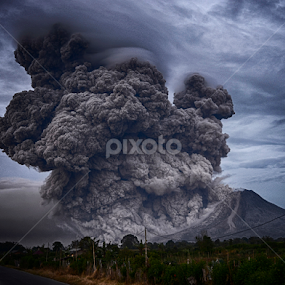 Sinabung Volcano by Yosh Ginsu - Landscapes Mountains & Hills