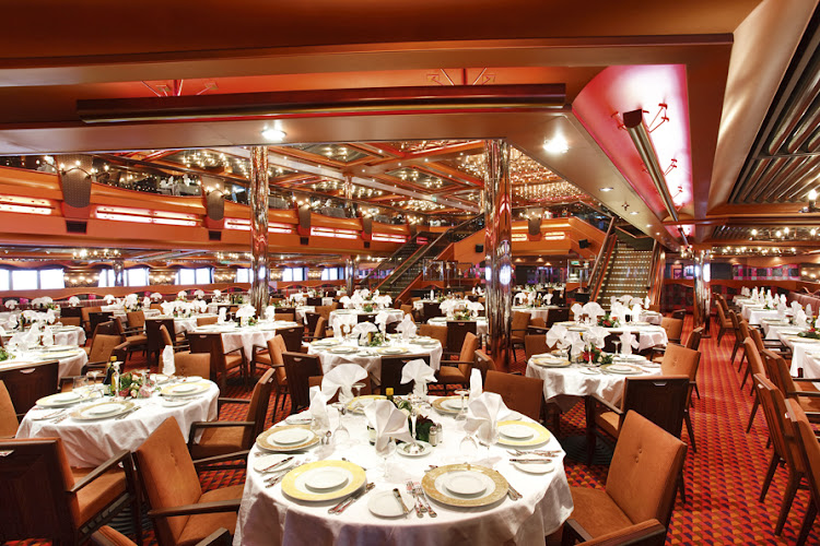 Costa Pacifica's five restaurants offer cruisers plenty of dining options.