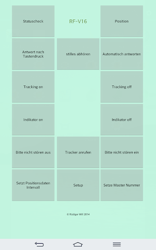 RF-V16 SMS Codes versenden