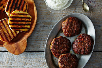 Pistachio Lamb Burger with Tzatziki