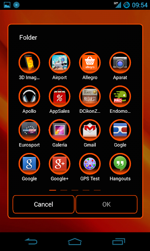 【免費個人化App】HoloOrange Next Launcher Theme-APP點子