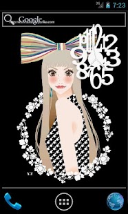 How to download おしゃれでかわいい女の子ライブ壁紙２（時計）1日無料版 lastet apk for android