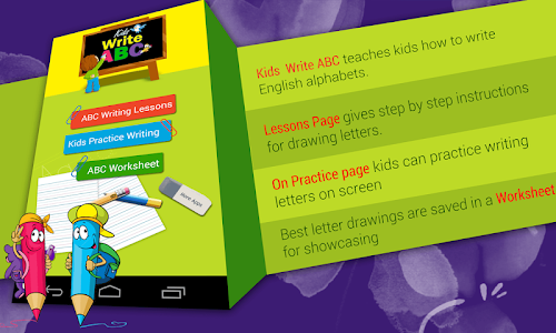 Android application Kids ABC Letter Writing School screenshort