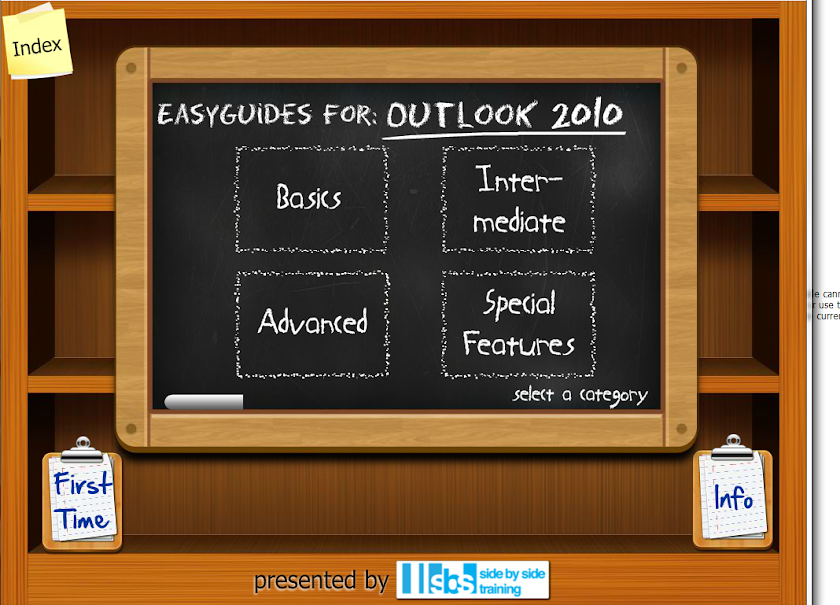 EasyGuides for Outlook 2010 Screen 1