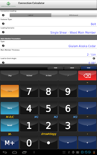 【免費生產應用App】AWC Connection Calc-APP點子