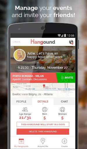 免費下載生活APP|Hangound - Milano Roma Events app開箱文|APP開箱王