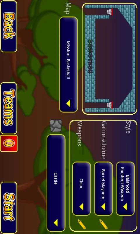 Hedgewars (Alpha version) - screenshot