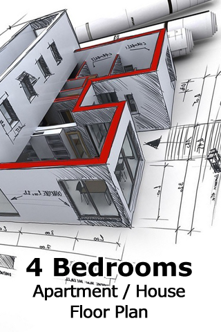 【免費生活App】Floor Plan Design (4 Bedrooms)-APP點子