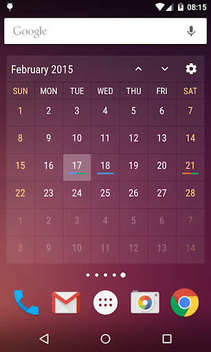 Event Flow Calendar Widget