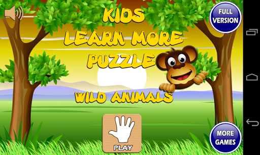 Kids Games Puzzle Wild Animals