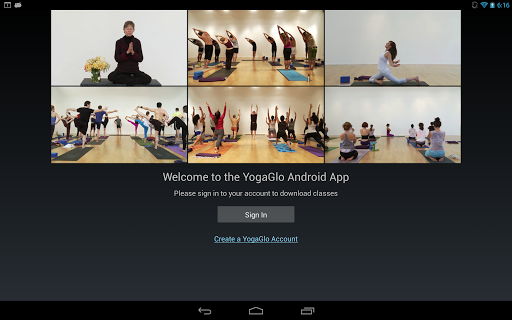 YogaGlo Offline Viewing App