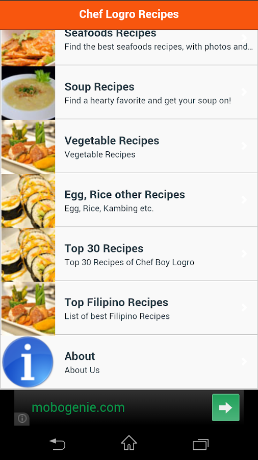    Chef Boy Logro Recipes- screenshot  
