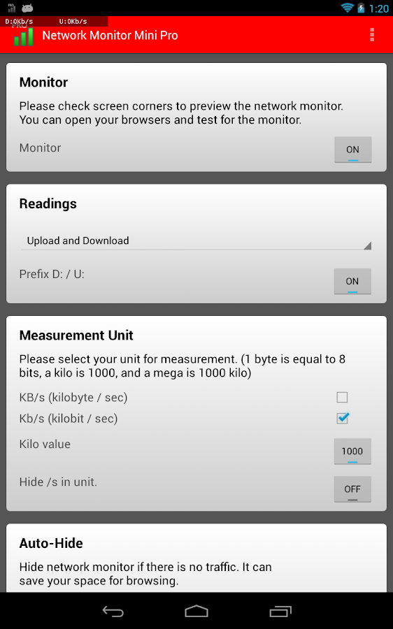  Network Monitor Mini Pro v1.0.70 Apk
