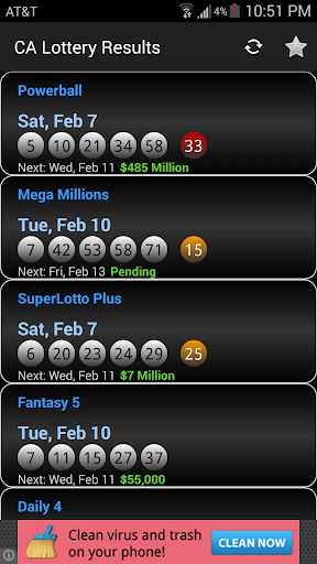 CA Lottery Results